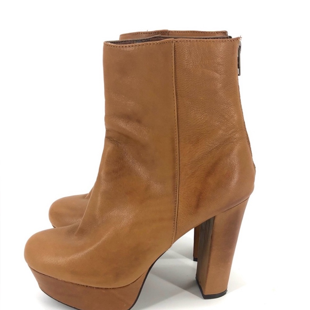 Steve Madden Retro Platform Leather Ankle Boots 9